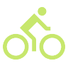 icon of person riding bike