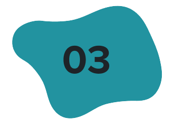 03 on a teal blob