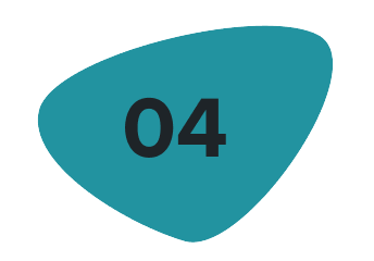 04 on a teal blob