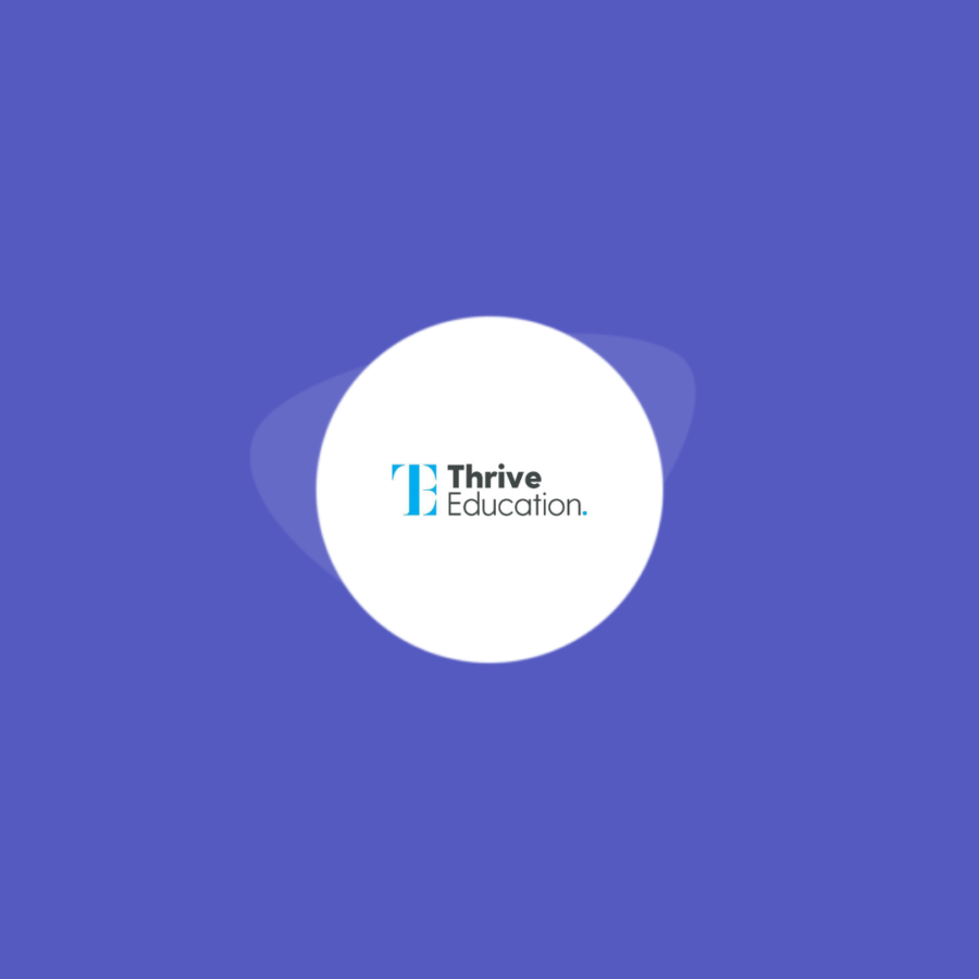 thrive education logo on circle